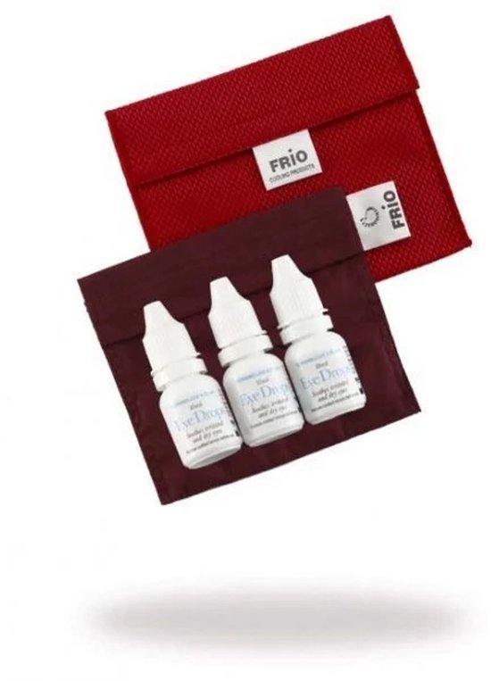 Frio Glaucoma tas - insuline / oogdruppel koeltas - Rood