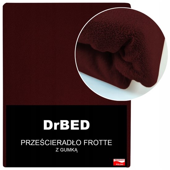 Frotte Hoeslaken met Elastiek 220x200 - Duurzaam Bordeaux Rood
