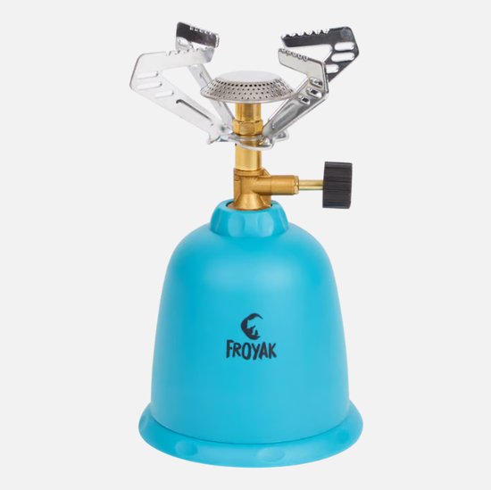 Froyak- Gasbrander - 1-pits - Ø 21 x 12 x 12 cm - Kampeerbenodigdheden van Merkloos