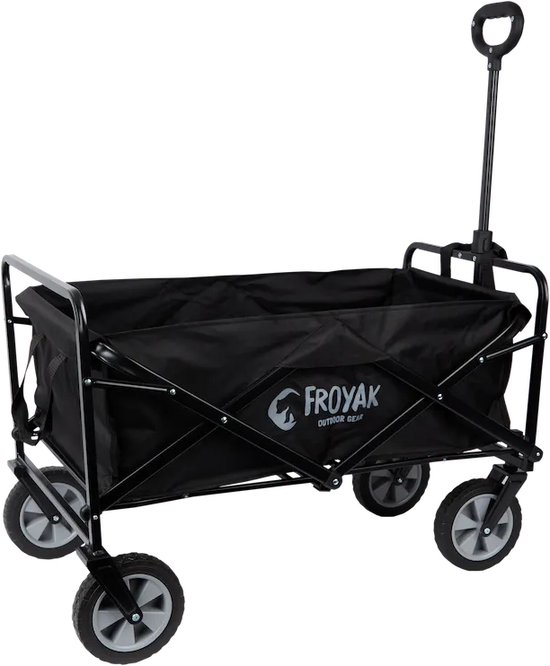 Froyak opvouwbare wagen - bolderkar 88 x 52 x 105 cm- Max 80 KG - van Merkloos