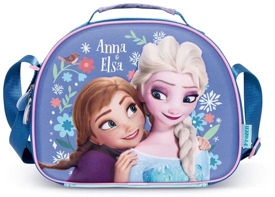 Frozen 3d 26x21x11 Cm Lunchzak Paars van Merkloos