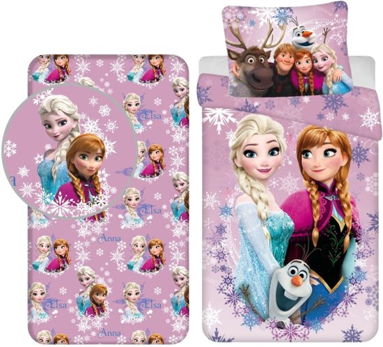 Frozen slaapkamerset; dekbedovertrek en hoeslaken