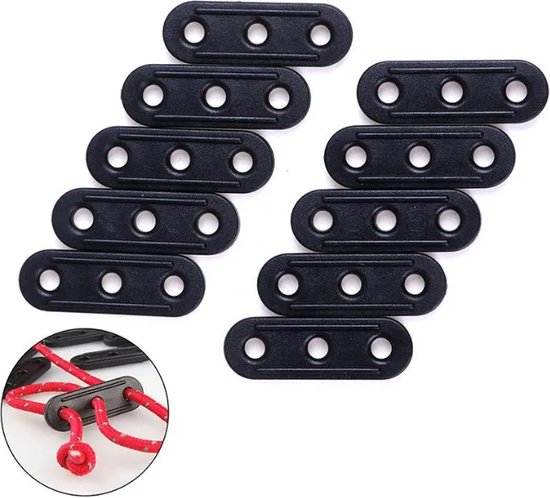 FSW-Products - Kunststof Scheerlijn Spanner - 10 Stuks - Scheerlijnspanners - Spanners - Zwart van FSW-Products