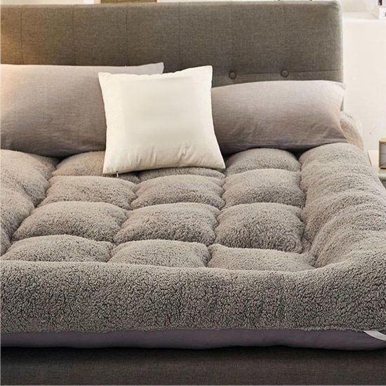 Futon Matras - Japans Matras Vloermat - Comfortabel Slapen - Opvouwbaar en Draagbaar - 120 x 200 cm - Wit
