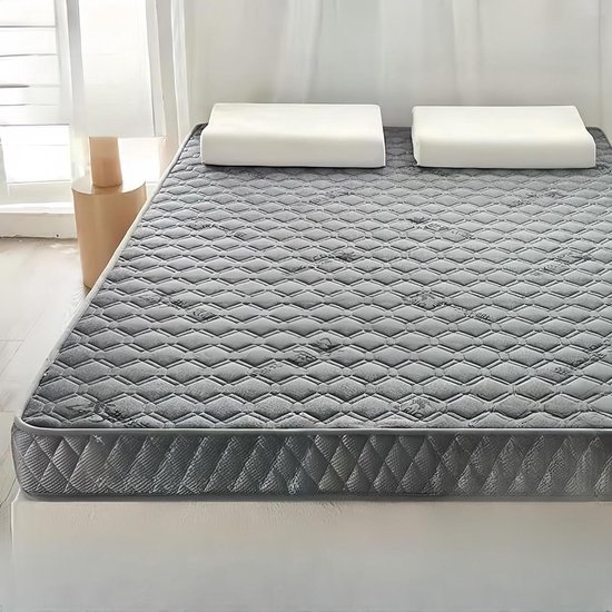 Futon Matras - Japans Slaapkussen Vloerbed - Comfortabel Slapen - Traagschuim Vulling - 0.9m x 1.9m - D