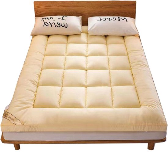 Futon Matras - Japanse Mat - Comfortabel Slapen - Ergonomisch Ontwerp - 150x200cm - Geel