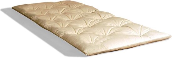 Futon Matras - Japanse Mat - Yoga en Massage - 100% Puur Katoen - 80 x 200 cm - Natuurlijk
