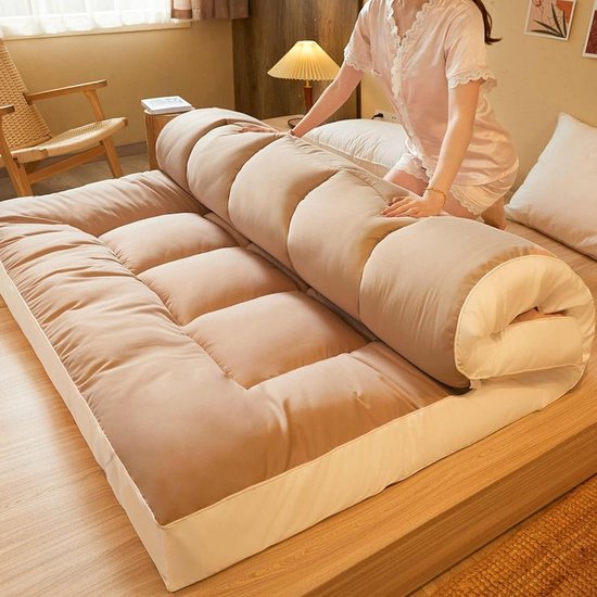 Futon Matras - Japanse Matras Vloerbed - Comfortabel Slapen - Drielaags Ontwerp - 120x200cm - E