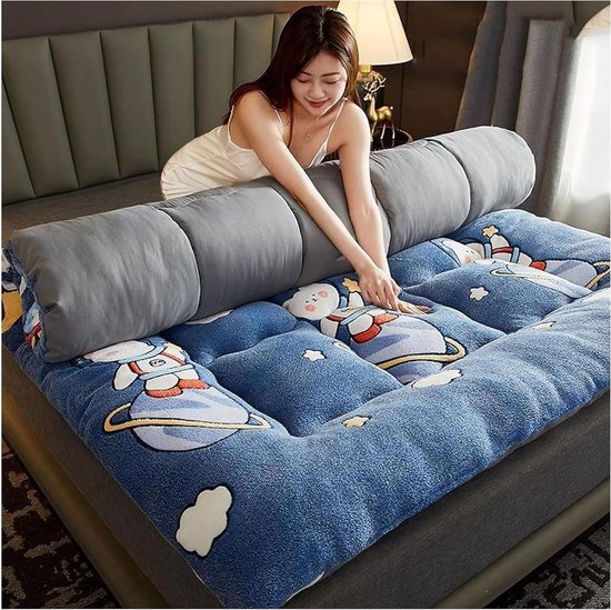 Futon Matras - Japanse Tatami Mat - Gasten Laten Slapen - Opvouwbaar en Draagbaar - 150 x 200 cm - E