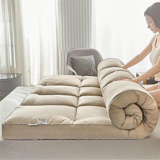Futon Matras - Japanse Tatami Mat - Logeren en Slapen - Draagbaar en Opvouwbaar - 150 x 200 cm - A