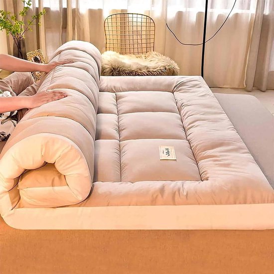 Futon Matras - Japanse Vloermat - Comfortabel Slapen - Extra Dik Opvouwbaar - 200x220cm - Kleur B