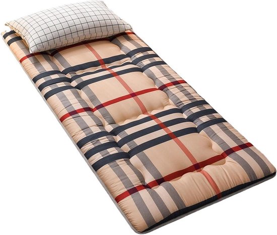 Futon Matras - Japanse Vloermatras - Comfortabel Slapen - Oprolbaar en Draagbaar - 180x200cm - Stijl 1