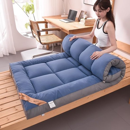 Futon Matras - Opvouwbaar Slaapmatje - Gastvrij Ontvangen - Huidvriendelijke Vezels - 150x200cm - A