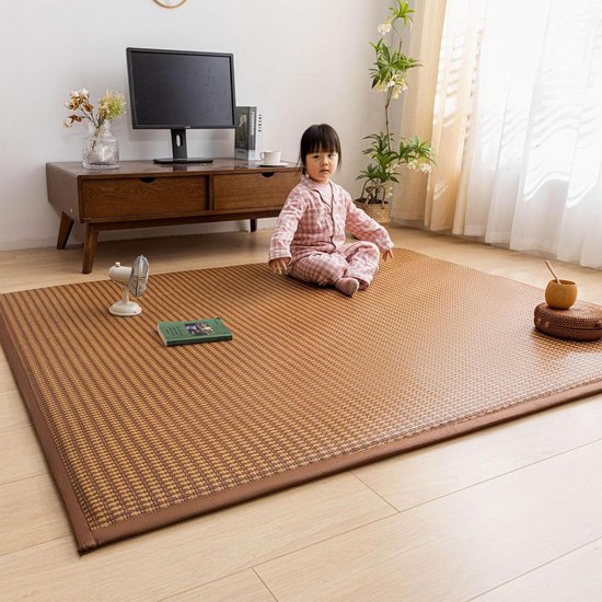 Futon Matras - Opvouwbare Slaapmat - Comfortabel Slapen - Koelende IJstratan - 200x220 cm - Donkerbruin