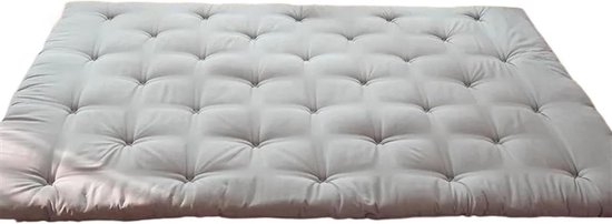 Futon Matras - Tatami Matras - Slapen - Opvouwbaar - Dubbel - Grijs