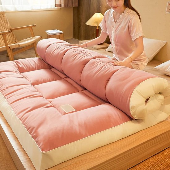 Futon Matras - Vloerbed Tatami Mat - Comfortabel Slapen - Ademend en Duurzaam - 120 x 200 CM - Paars