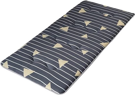 Futon Matras - Vloermat - Logeren en Reizen - Opvouwbaar en Draagbaar - 4 cm Dik - Grijs