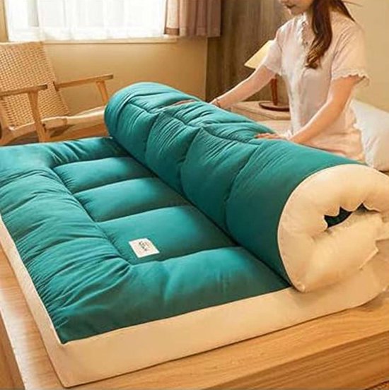 Futon Matras - Vloermat Tatami - Comfortabel Slapen - Opvouwbaar Ontwerp - 180x200 cm - Grijs