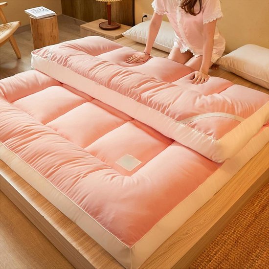 Futon Matras - Vloermatras Tatami - Comfortabel Slapen - Ademend en Zacht - 120x200CM - Paars