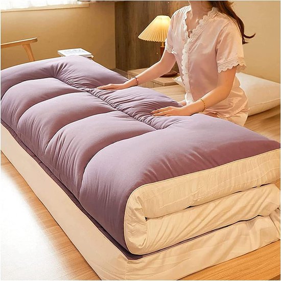 Futon Matras - Vloermatras Tatami - Comfortabel Slapen - Huidvriendelijke Stof - 120 x 200 CM - Grijs