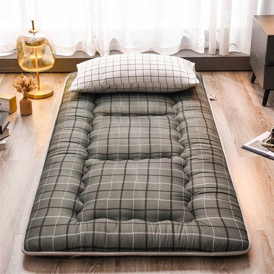 Futonmatras - Vloermat Slaapmat - Comfortabel Slapen - Dubbel Antislip Ontwerp - 90x200cm - A