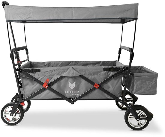 FUXLIFE by FUXTEC CT500 Bolderkar Handkar - Opvouwbaar - Grijs | Compacte Transportwagen voor Stad & Vakantie - Max. 75kg