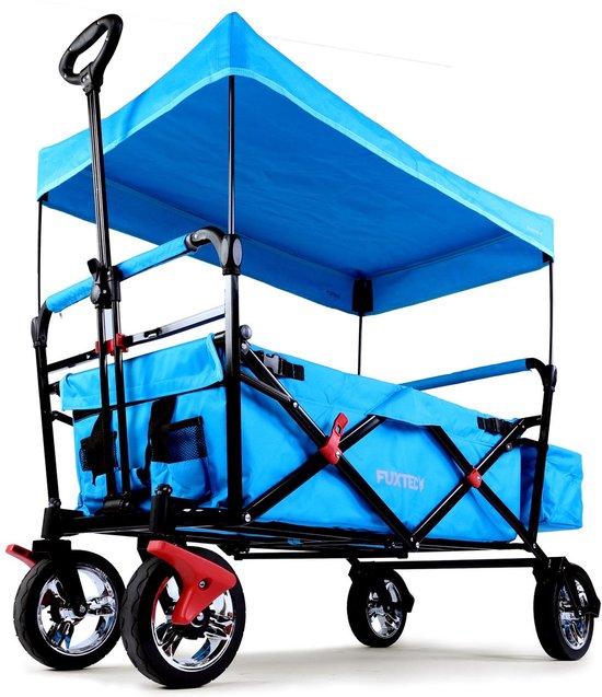 FUXLIFE by FUXTEC CT500 Bolderkar Handkar - Opvouwbaar - Turquoise | Compacte Transportwagen voor Stad & Vakantie - Max. 75kg