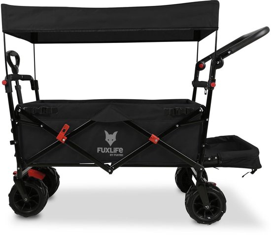 FUXLIFE CTB800 Opvouwbare strandtrolley Grijs - Beach Cruiser - belastbaar tot 75kg van Merkloos
