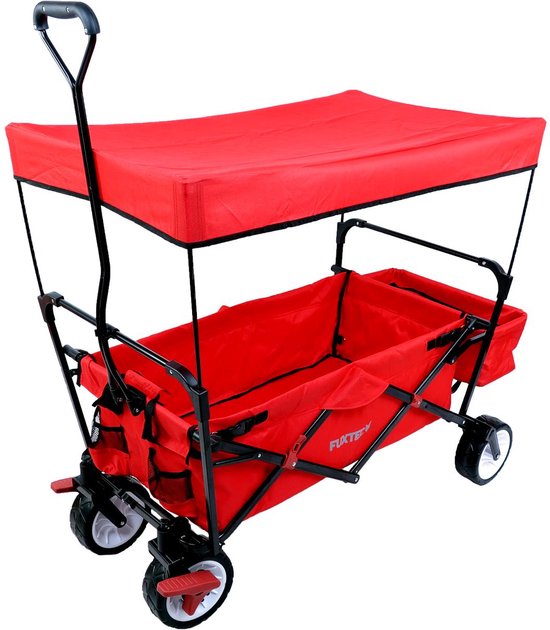 FUXTEC Bolderkar CT350 - opvouwbaar - rood van FUXTEC