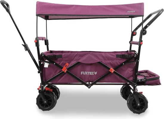 FUXTEC Bolderkar - opvouwbaar - Beach Cruiser - FX-CTB800 - paars van FUXTEC