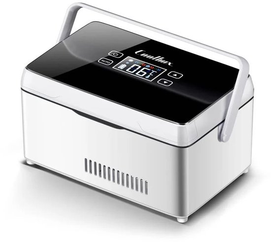 Fytura - Draagbare Insulinekoelkast 13600 mAh – Met LCD-display, Thermostaat & Draagtas – 0~18 °C Temperatuurregeling – Voor Auto, Thuis & Reizen – 2 kg – Zwart van Merkloos