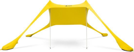G-RAFFA Strandtent/Schaduwdoek - Opvouwbaar en Lichtgewicht - UPF 50+ - Kleur: Volcano Yellow van G-RAFFA