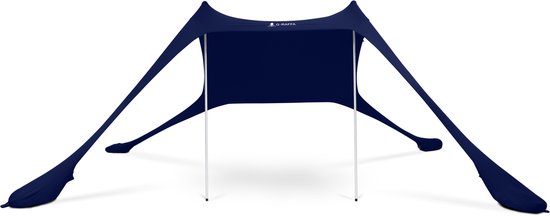 G-RAFFA Sunshade - Strandtent - Schaduwdoek - Opvouwbaar - Draagbaar - Lichtgewicht - UPF 50+ - Kleur: Navy Blue van G-RAFFA