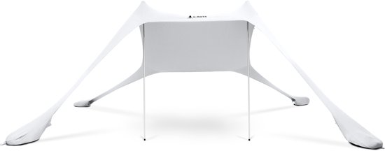 G-RAFFA Sunshade - Strandtent - Schaduwdoek - Opvouwbaar en Lichtgewicht - UPF 50+ - Kleur: Pure White van G-RAFFA