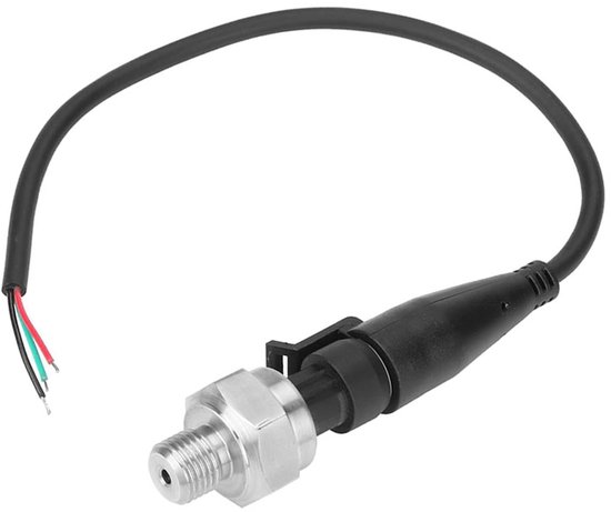 G1/4" Druk Sensor - DC 5V - RVS Druk Sensor Voor Water - Lucht - Gas - Brandstof - Olie (0-80Psi) van Merkloos