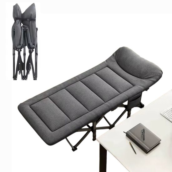 Gabrys® 2-in-1 Opvouwbaar Logeerbed met Matras – 191x68x49 cm – Inklapbare Stretcher – Ideaal voor Logees en Camping - Logeerbed en Stretcher - Thuis & Camping - Snel Inklapbaar van Merkloos