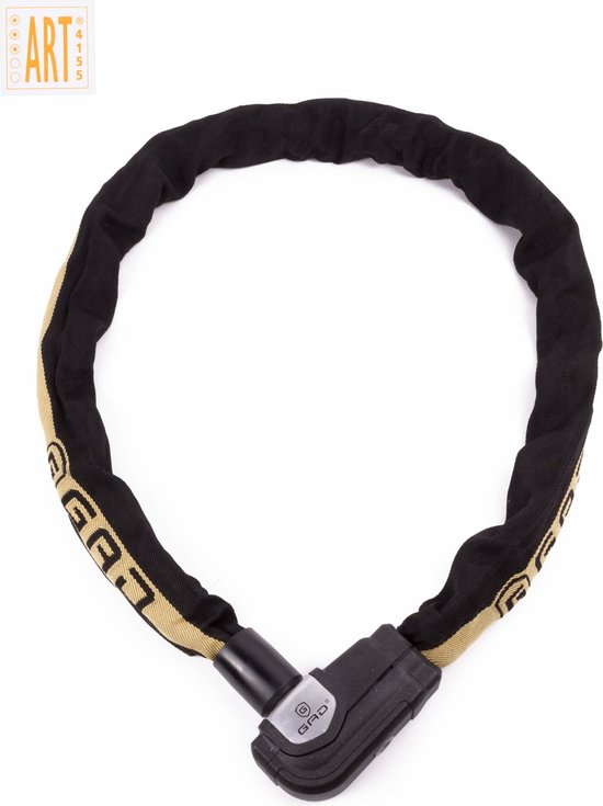 GAD Kettingslot - Art Keurmerk - Zwart - 10 x 1200 mm van GAD