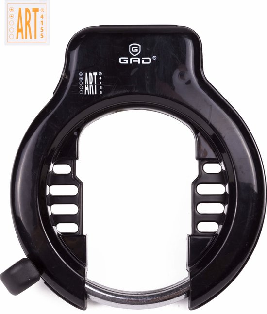 GAD Ringslot - ART Keurmerk - Zwart - Inclusief 2 sleutels - Beveiligd tegen zagen en boren van GAD
