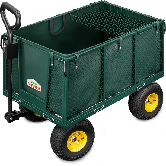 Gardebruk Bolderkar - Belastbaar tot 550kg Zeil 114x52x64cm - Groen van Gardebruk