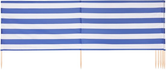 Garronda 5m Strand Windscherm Met Stokken - Windscherm Strand – Windscherm – Camping – Strepen-1 - LA-EX-Wb-5m van Garronda