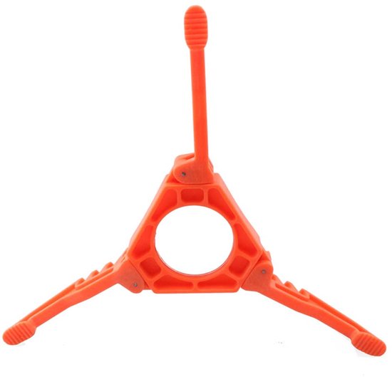 Gas Bottle Stand, Foldable, Three Legged Fuel Bottle Holder for Camping Gas Cylinders, Gas Cartridge for Camping Stove van Merkloos