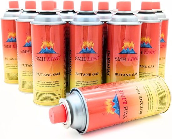 Gas Bussen - Butaan Gas Bussen - Kamperen Buiten Koken - Veiligheidsklep Zelfsluitend - 227g Per Bus - Oranje van Merkloos
