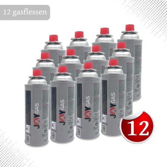 Gas Cartridge - Butaangas Navulling voor Gasflessen en Gasbussen - Butaangaspatronen - Geschikt voor Koken - Camping en Verwarming - 227g - 12 Stuks