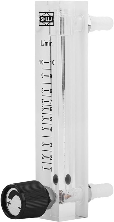 Gas Flow Meter, LZQ-7 Flow Meter 1-10LPM Flow Meter with Oxygen/Air/Gas Control Valve van Merkloos