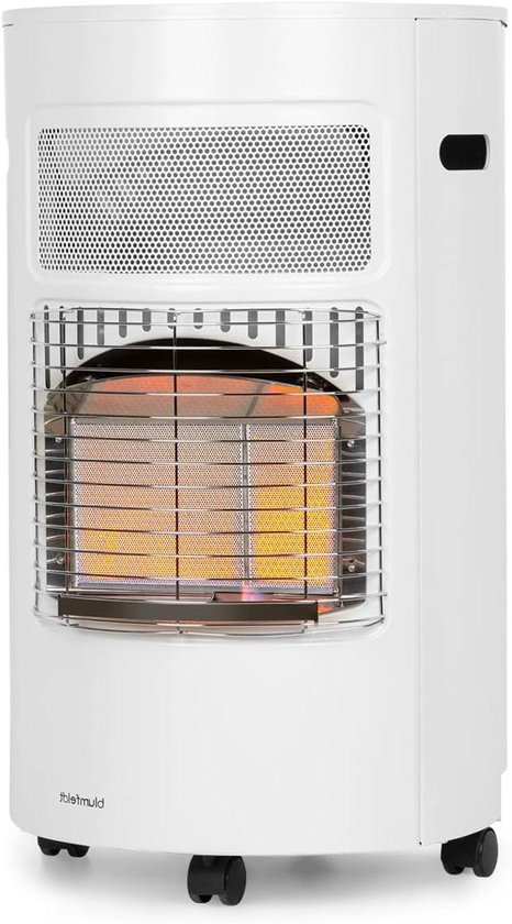Gas Kachel - Terraskachel Verwarming - Buiten Verwarmen - Inclusief Gasdrukregelaar - 41.5 x 73 x 46 cm - Wit