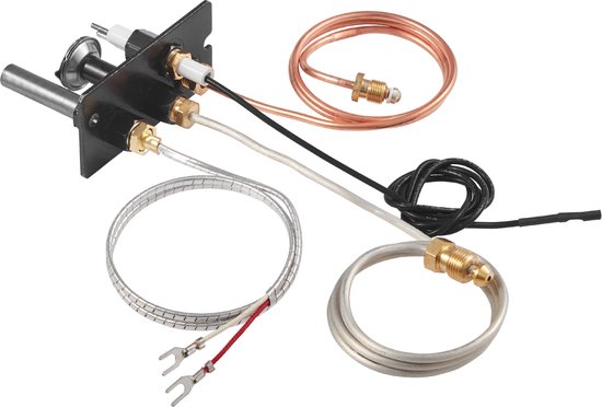 Gas Pilot Montage, OE 10002265, 10002264, SRV10002264 Kachel Gas Pilot Montage, Compatibel Met Natuurlijke Gas & LPG Systemen, Geschikt voor Majestic, Vermont Castings, Temco, Dutchwest, Monessen, Century