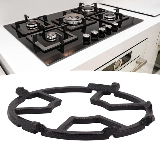 Gas Ring Reducer - Iron Gas Stove Plate - Coffee Pot Stand - Reducer Ring Holder - Gas Hob Diffuser - Cooktop Reducer Ring voor Gas Stove Cooktops - Cooker Accessoires van Merkloos