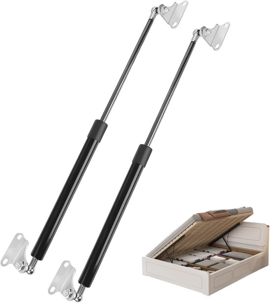Gas spring 500 mm 200 N/20 kg gas pressure damper with L-shaped gas spring holders for boat cover - ShopVlot