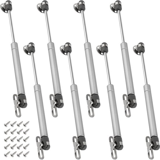 Gas Springs, Pack of 8, 100 N Gas Springs, Hydraulic Valve Fittings, Gas Strut Spring, Compression Spring, Furniture - ShopVlot