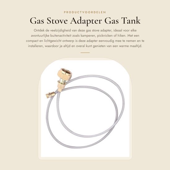 Gas Stove Adapter - Gas Tank Adapter - Compact Design - Voor Camping en Picnic - Veilig en Duurzaam - Geschikt voor Thuisgebruik - Gas Po...